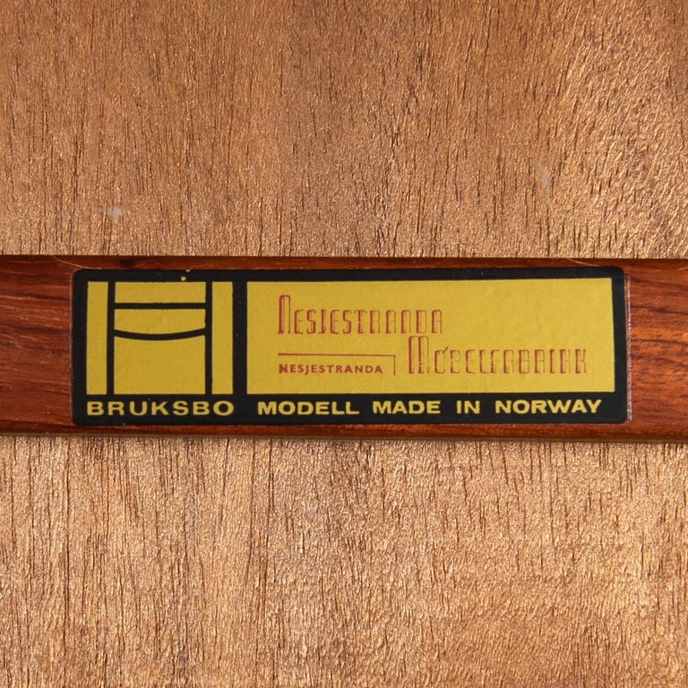 Torbjørn Afdal, stolar, 6 st, Nesjestranda, Bruksbo, Norge, 1960-tal.