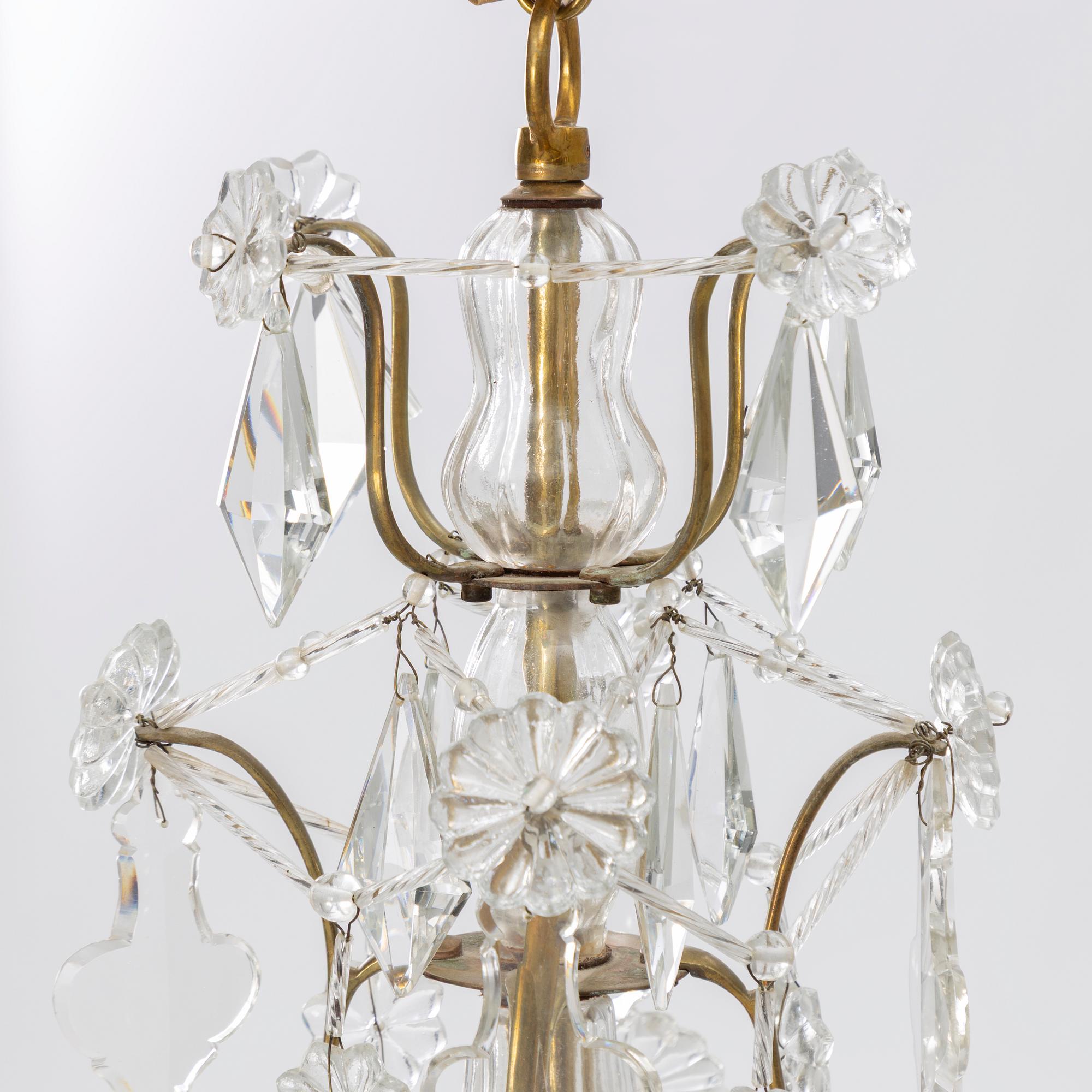 A "Sturehov" Rococo style chandelier fron IKEA's 18th century series, 1990's.