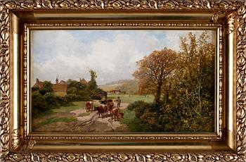 JAMES PEEL, olja på duk. Sign.