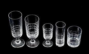 GLASSERVIS, 59 delar, "City", Vicke Lindstrand, Kosta.