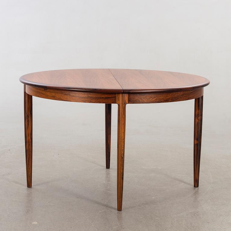 Niels Otto Møller dining table and 6 chairs model 78 Slagelse Möbelvaerk A/S Danmark 1960-tal.