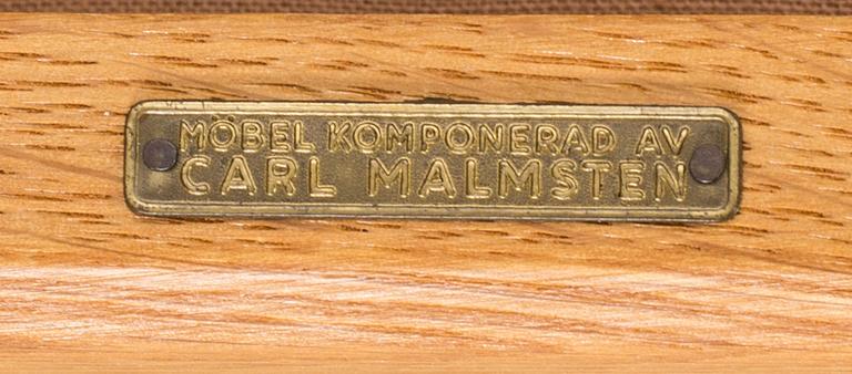 CARL MALMSTEN, stolar 6 st "Calmare Nyckel" Åfors möbelfabrik 1900-talets andra hälft.
