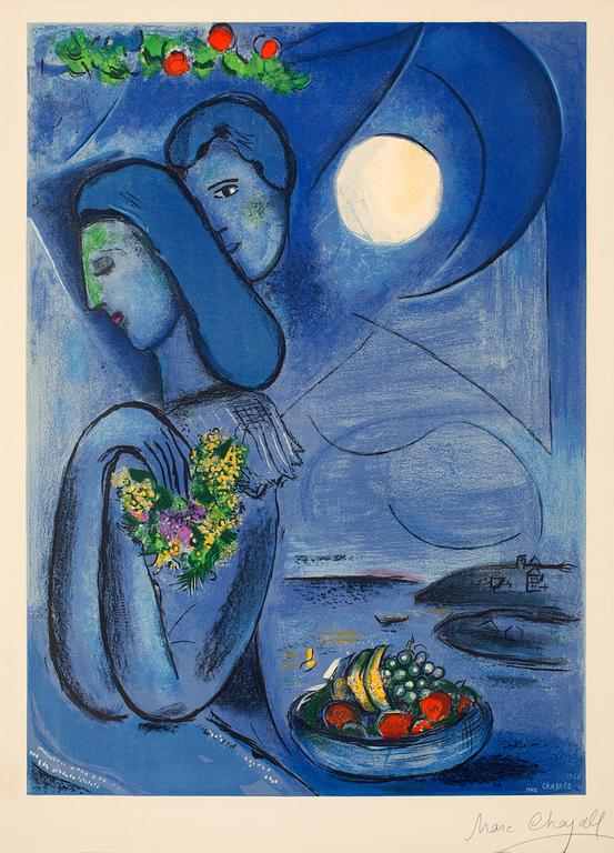 Marc Chagall (After), "Saint-Jean-Cap-Ferrat".