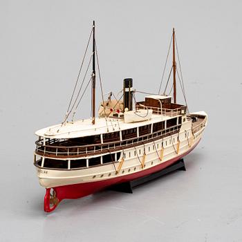 A steam boat model, 1970s.