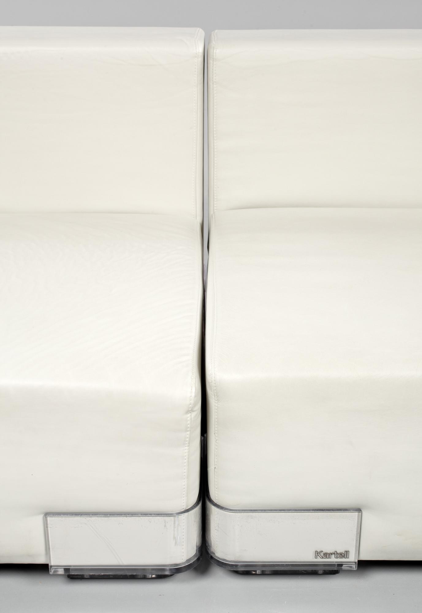 SOFFA, 3 delar, "Plastics Duo Sofa", Piero Lissoni, Carlo Tamborini, Kartell, 2000-tal.