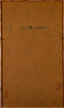 LAURI NILA, blandteknik på pannå, signerad.