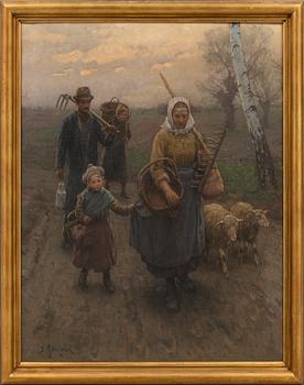 BERTHOLD GENZMER, oil on canvas, signed.