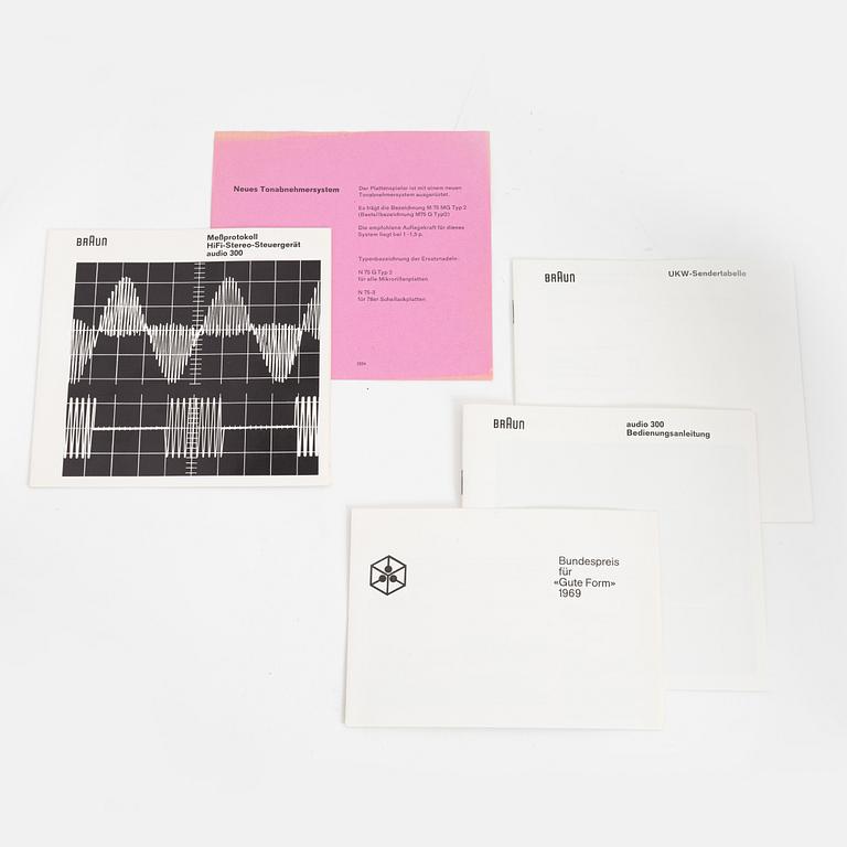 Dieter Rams, skivspelare, Audio 300, Braun.
