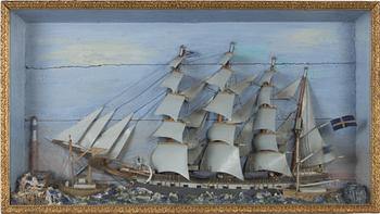 Diorama, tidigt 1900-tal.