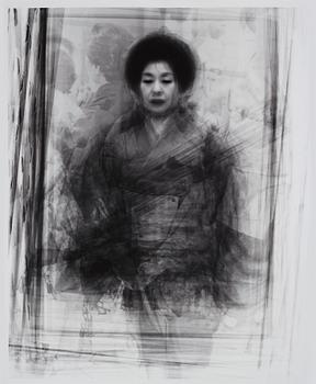 157. Ken Kitano, "Piling Portraits of 38 Singers of Kouta, or Popular Songs Originating in the Edo Period", 2006.