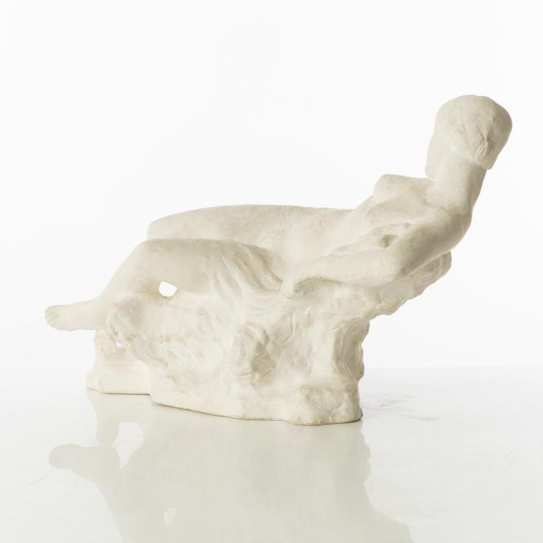 Gudmar Olovson, sculpture. Plaster. Signed. Height 23 cm, length 37 cm.