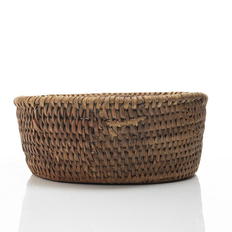 Root baskets, 3 pcs, folk art, 19th century.