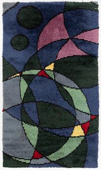 Rug, rya, approx. 245 x 142 cm.