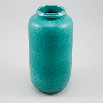 VAS, stengods, "Argenta", Wilhelm Kåge, Gustavsberg, omkring 1900-talets mitt.