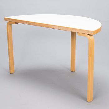 ALVAR AALTO 1990s Half Circle Table 95 by Artek.