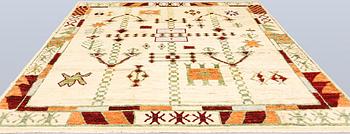 A rug, Morocco design, approx. 291 x 255 cm.