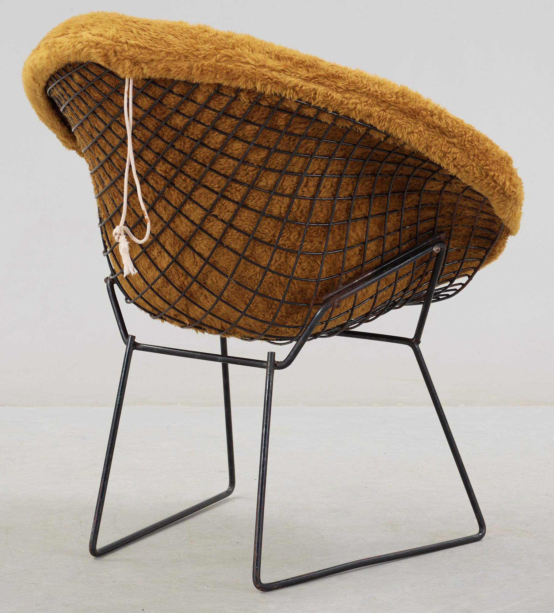 FÅTÖLJ, "Diamond chair", Harry Bertoia, modellen formgiven år 1950-52, i produktion från 1953 och framåt.