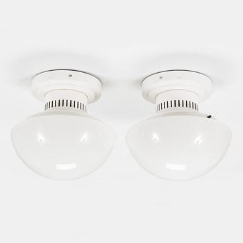 Klaus Michalik, A pair of 1990s wall / ceiling lights, 'Bau' model 5576/30 for Thorn Orno, Finland.