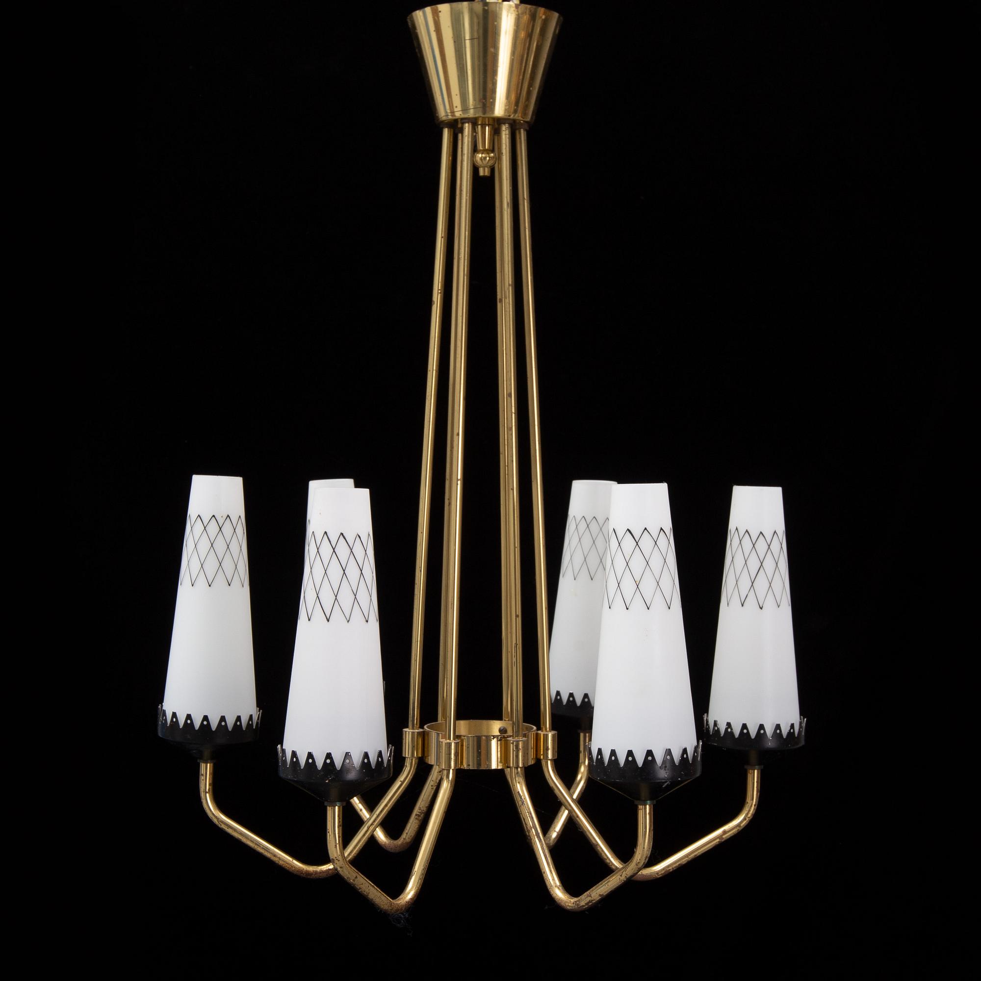 A 1950's ceiling light.