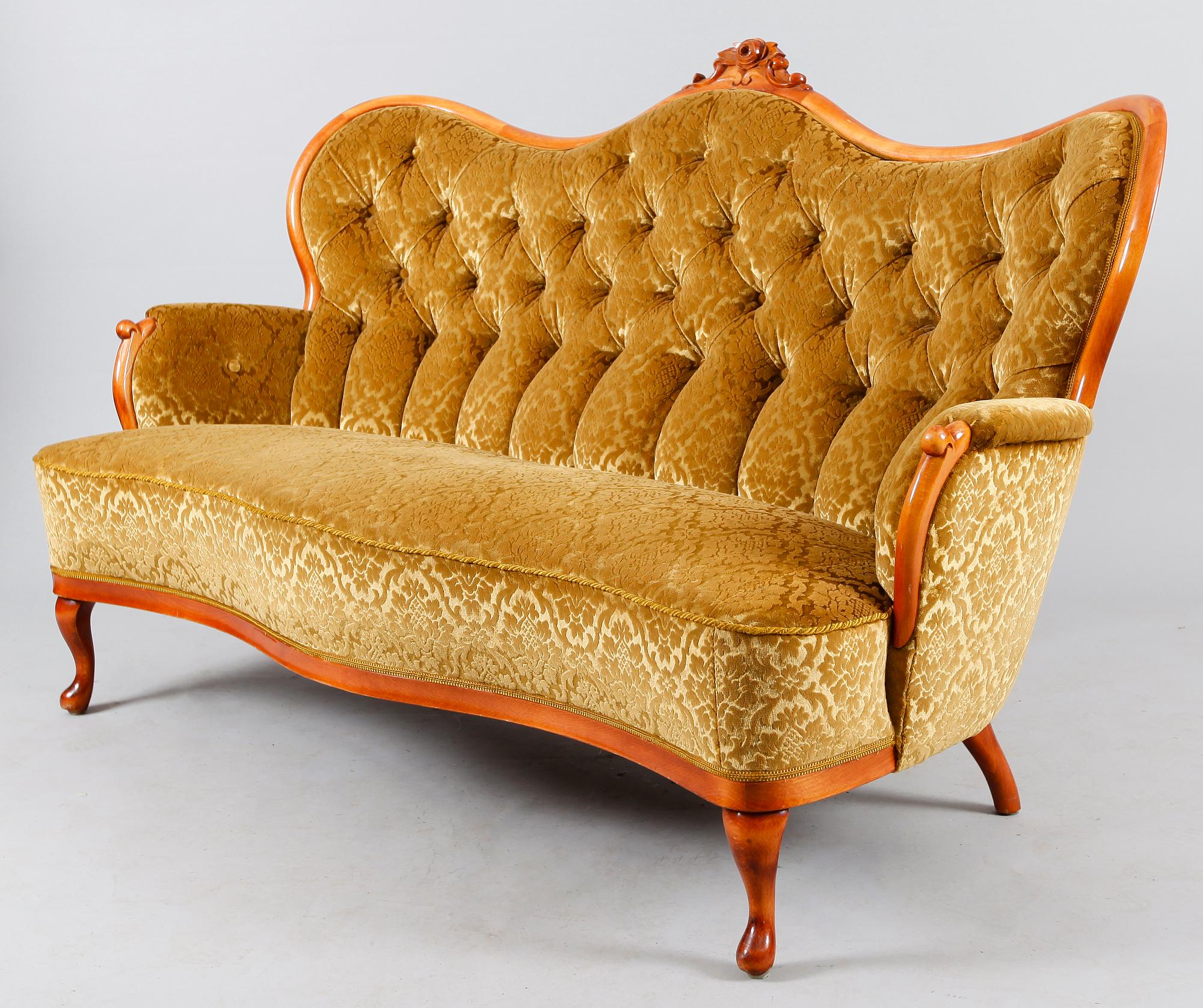 SOFFA, rokokostil, 1900-talets mitt.