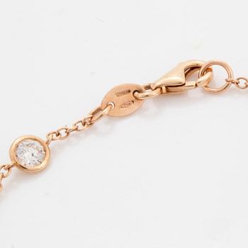 Brilliant-cut diamond bracelet.