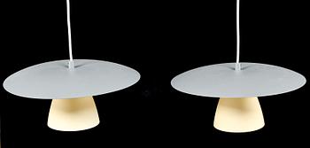 TAKLAMPOR, ett par, Luxo, 1900-talets andra hälft. Höjd ca 18 cm.