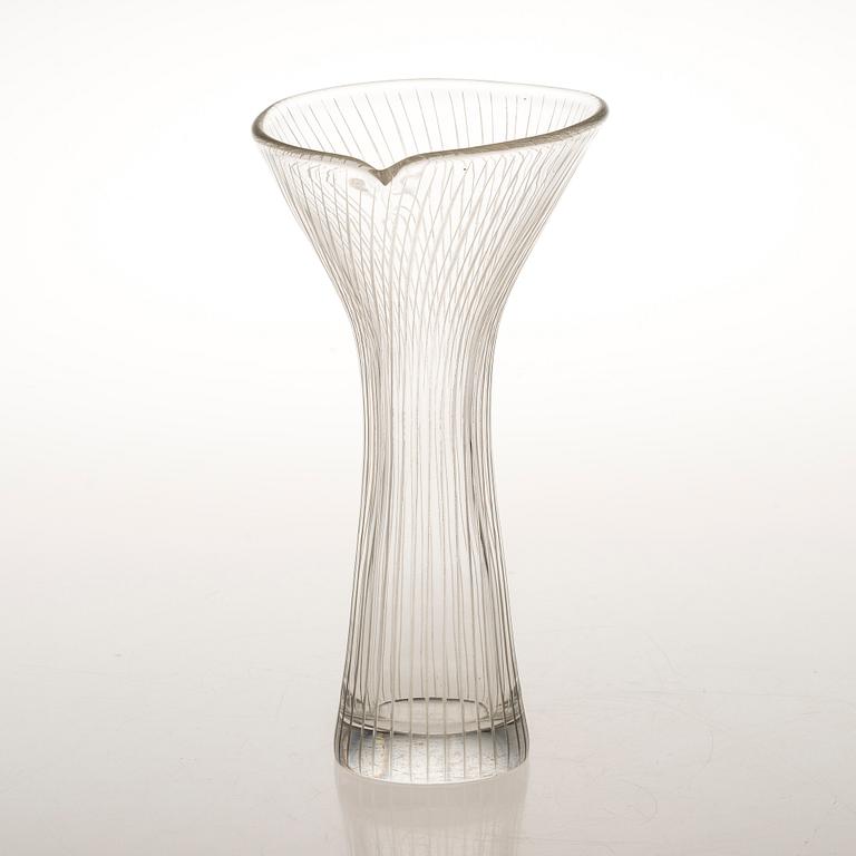 TAPIO WIRKKALA Glas Vase, singed Tapio Wirkkala Iittala.