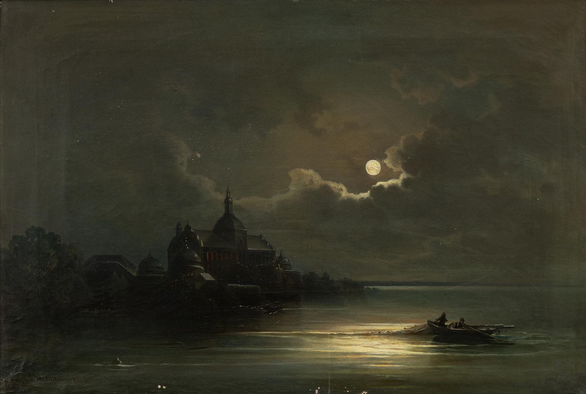 Josefina Holmlund, Fishing in the moonlight.