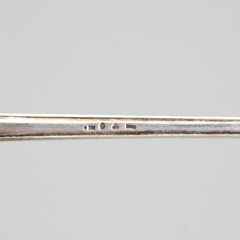 A Swedish early 20th century parcel-gilt soup-ladle, marked CGH, Stockholm 1907.
