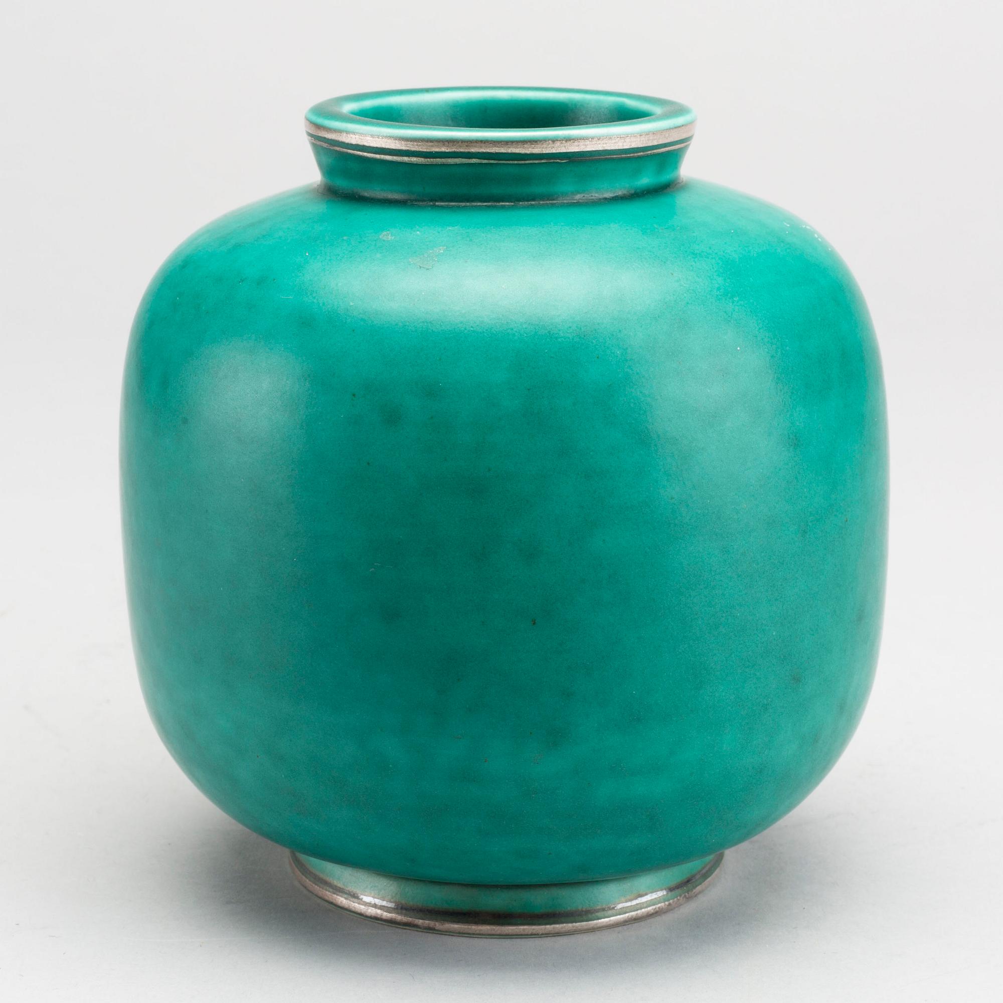 WILHELM KÅGE, vas "Argenta" stengods Gustavsberg 1942.