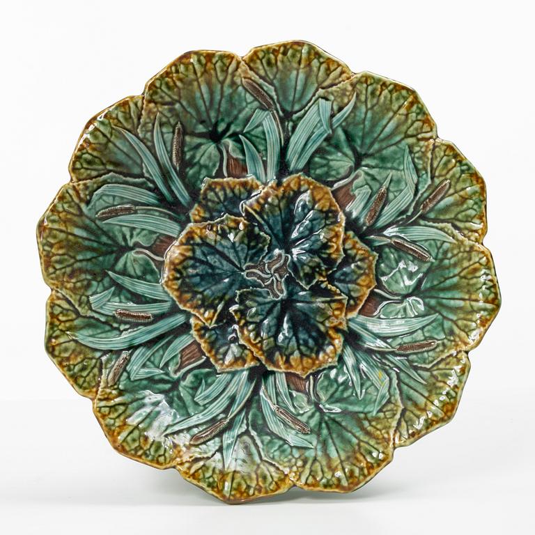 Uppsatsskål, majolika. Gustavsberg, 1800-talets slut.