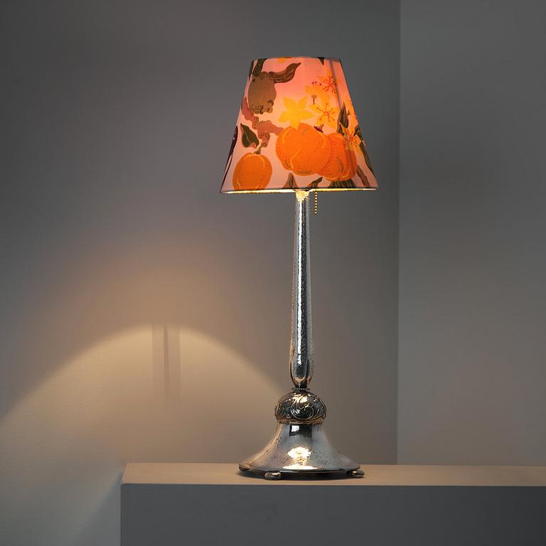 Juweler Carl Söderqvist, a silver table lamp, Gothenburg, Sweden 1931.