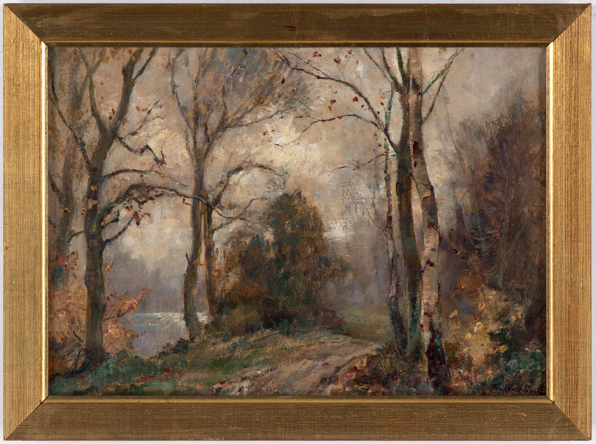 JAMES HERBERT SNELL, olja på duk uppklistrad på pannå, signerad.