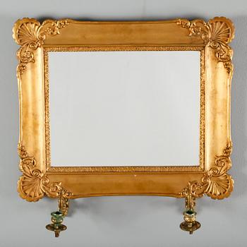 SPEGELLAMPETT, senempire, 1800-tal.