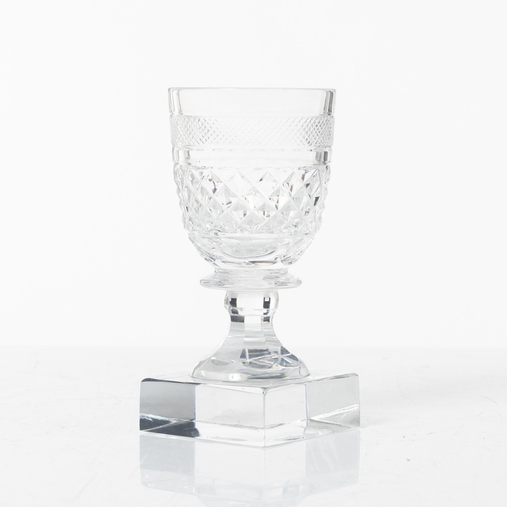 Elis Bergh, glasservis, 107 delar, "Kent", Kosta Boda.