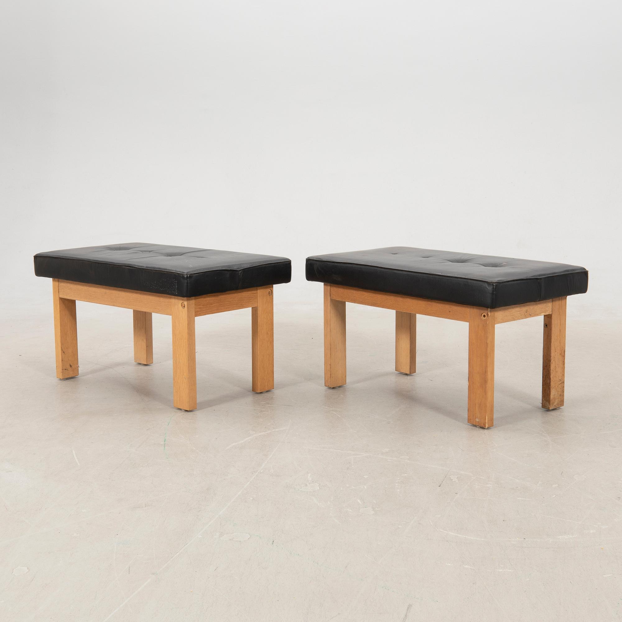 Benches 1 pair, late 20th century.