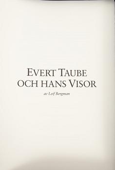 Gösta Werner, 'Visor av Evert Taube', two boxes with in total 62 colour lithographs, 1989, signed.