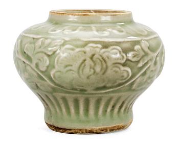 A celdadon jar, presumably late Ming dynasty.