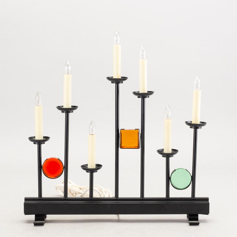 Adventsljusstake "Fantasi" Osram sent 1900-tal.