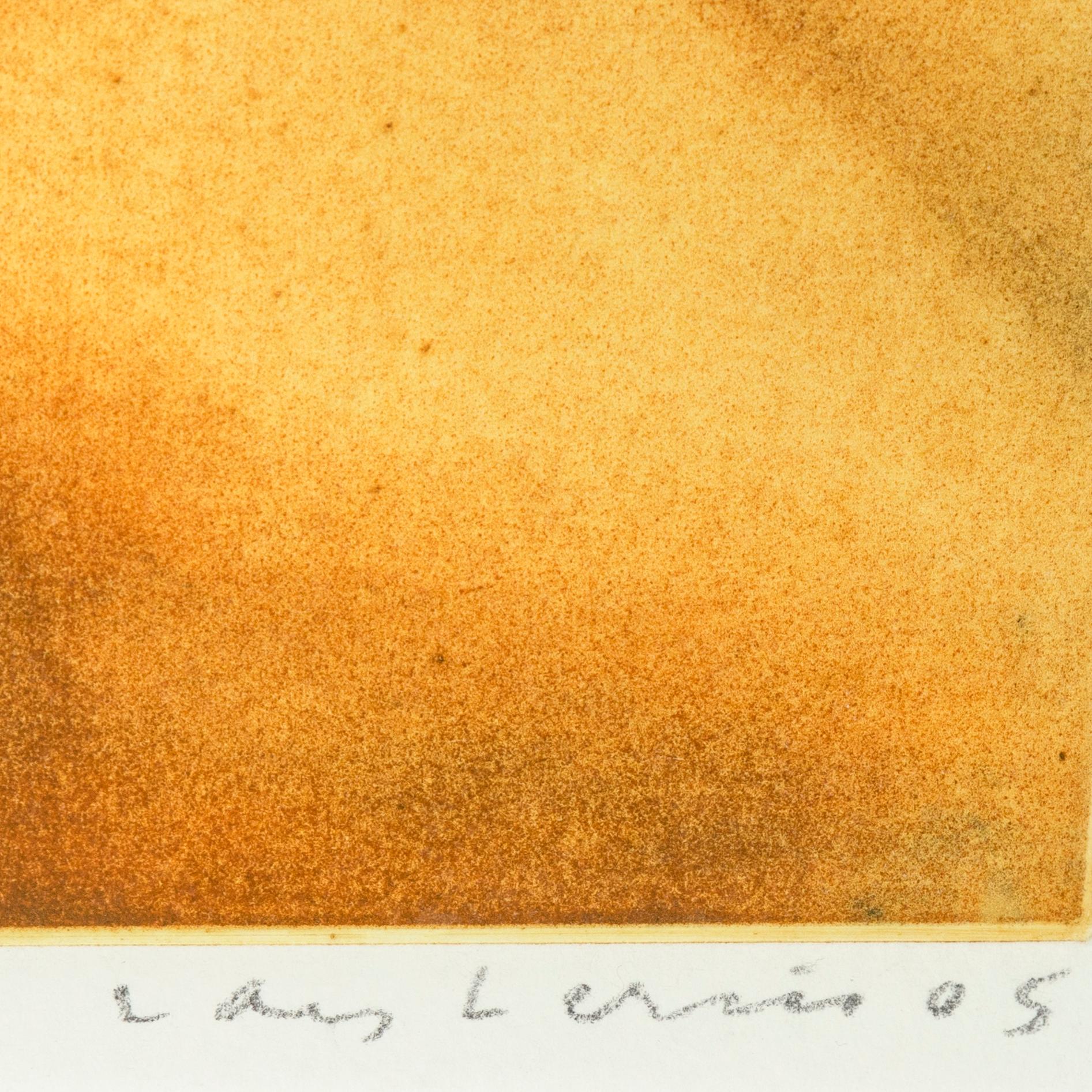 Lars Lerin, etching, signed, dated 2005, and numbered 1/3.