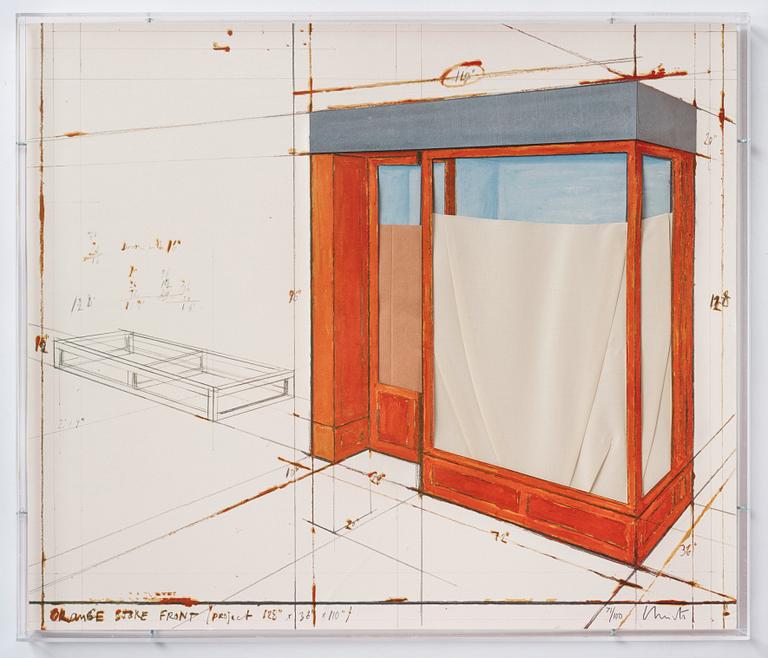 Christo & Jeanne-Claude, "Orange Store Front, Project".