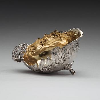 JOHAN BERGENGREN, Kristianstad 1764, gräddsnäcka, silver, rokoko.