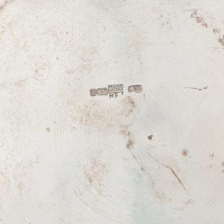 Tekopp med fat Ryssland silver 1871.