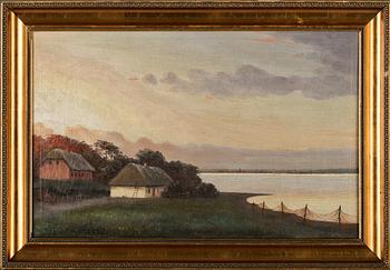 OKÄND KONSTNÄR, olja på duk, osignerad, omkring sekelskiftet 1900.