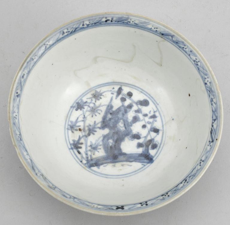 SKÅL, porslin, Kina, Ming dynastin, Wanli (1572-1620).