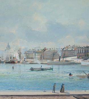 Anna Palm de Rosa, View of the Royal Palace from Grand Hotel.