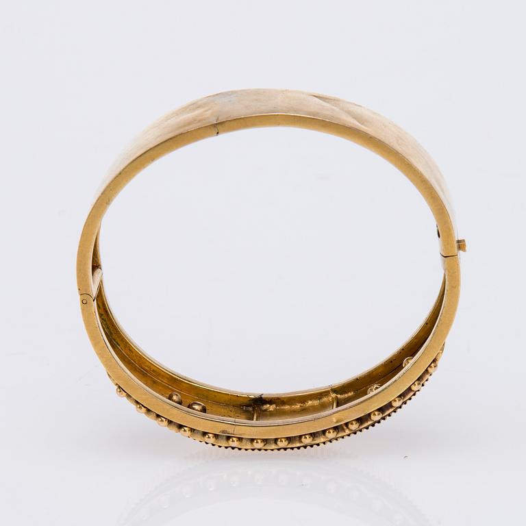 ARMBAND, guld 14 K, ostämplat, ca 1900, vikt 32 g.
