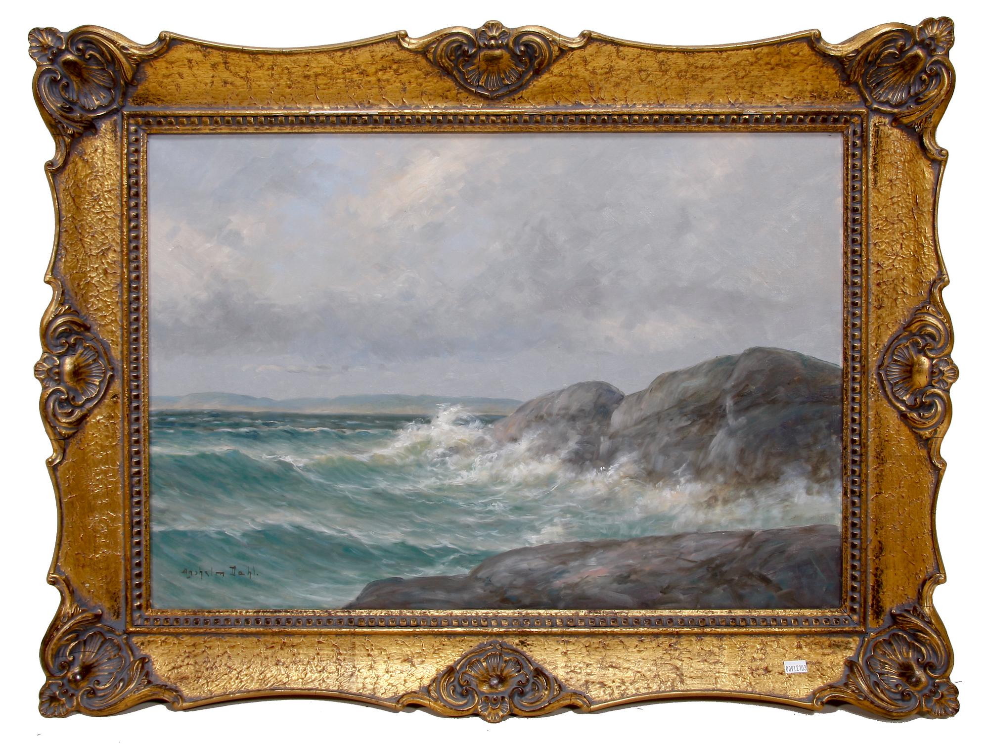 ANSELM DAHL, olja på duk, sign.