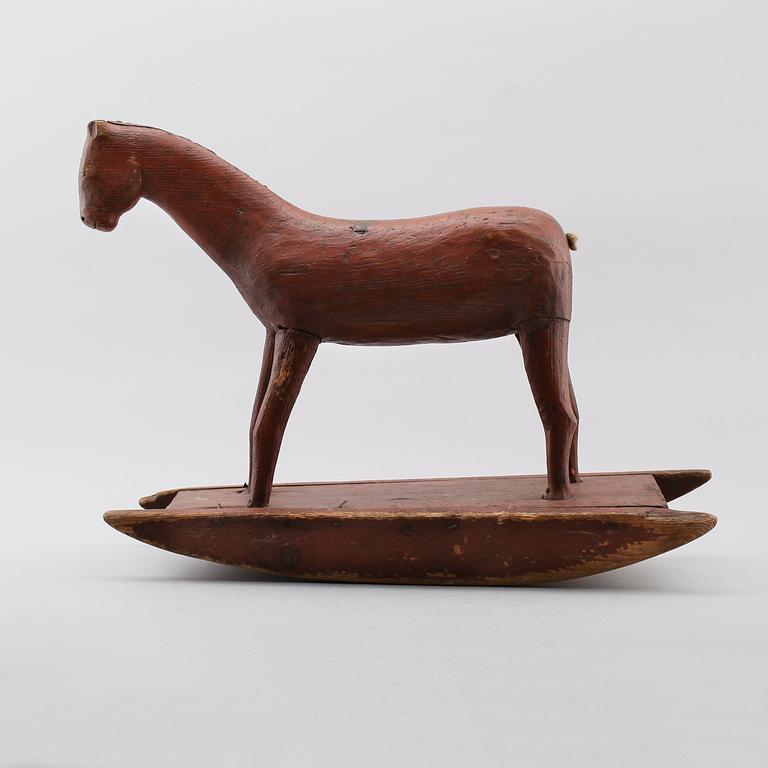 GUNGHÄST, trä, 1800-tal.