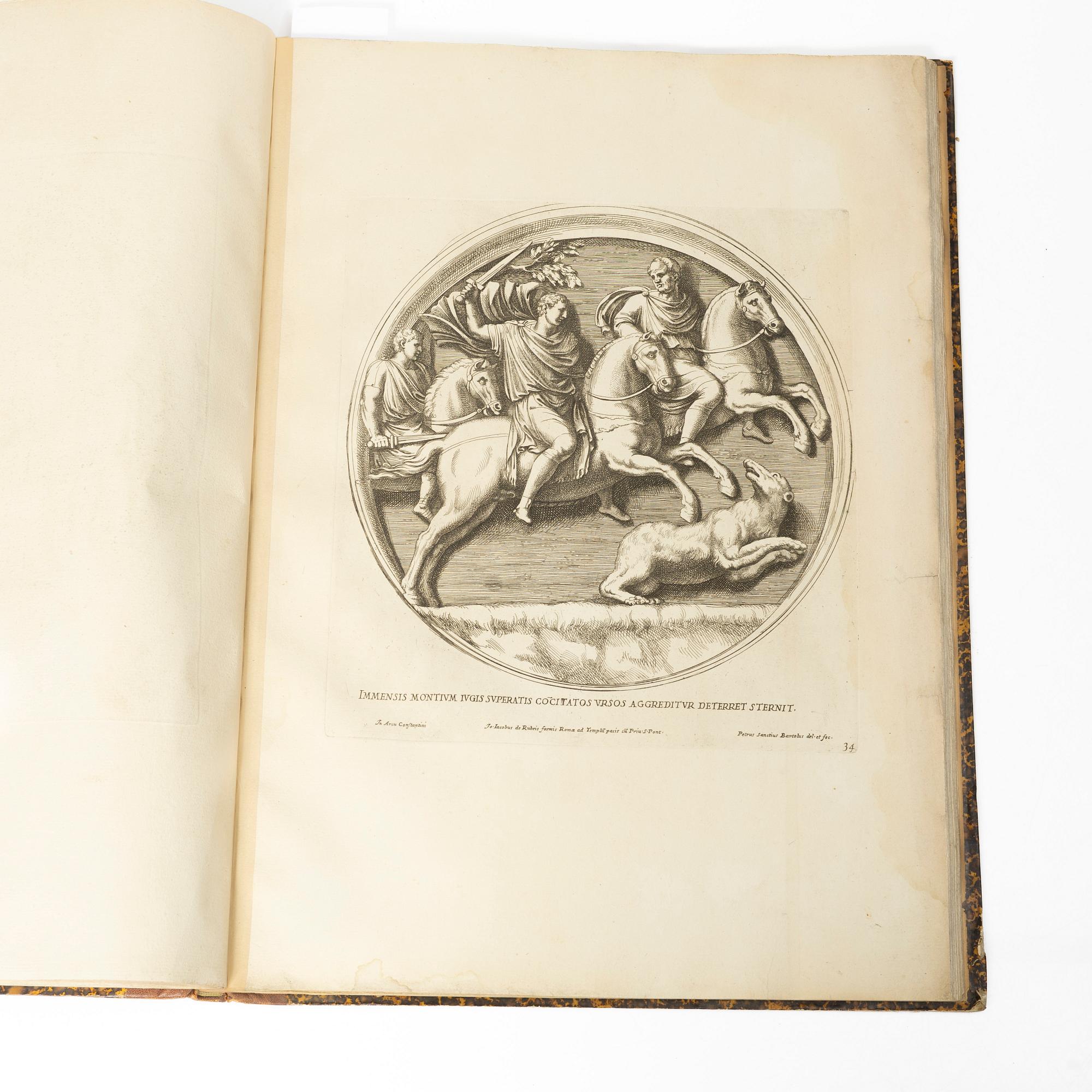 Engraved plates from the triumphal arches of Rome, 1689/90.